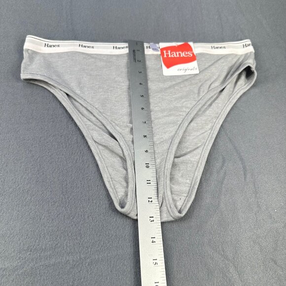 Hanes Originals Women's Size XXL Panty High Leg Heather Gray New With Tags - Picture 7 of 8
